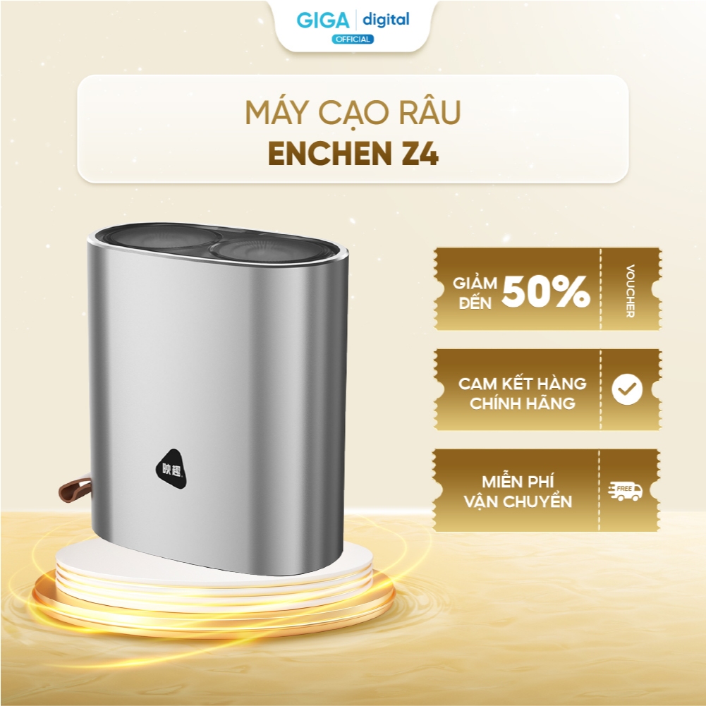 Máy cạo râu Enchen Z4 - Sử dụng 60 ngày, kháng nước IPX7 - Siêu nhỏ gọn tiện lợi