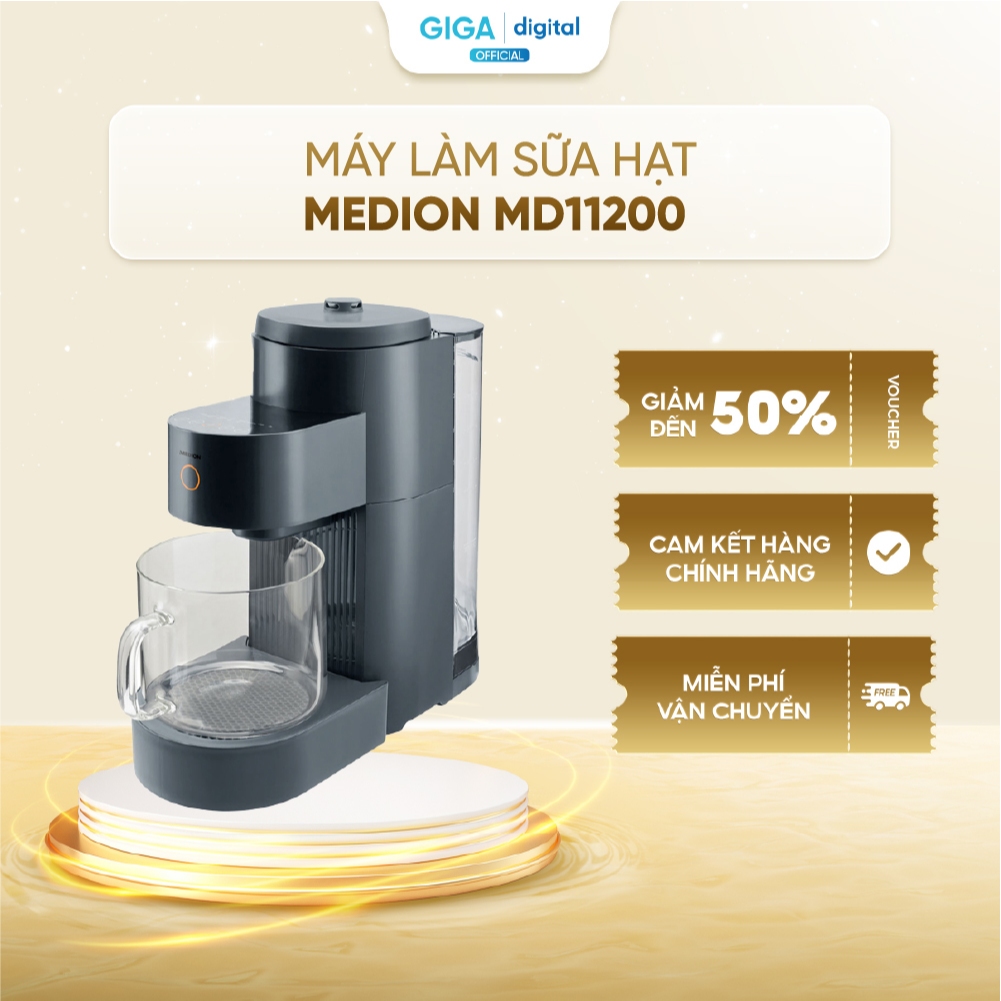 Máy Làm Sữa Hạt Xiaomi Medion MD11200 - Nấu bột Cho Trẻ, Nấu Canh, Nấu Cháo, Nấu Súp, Xay Sinh Tố Ch