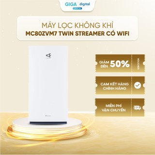   Voucher giảm 6%  Máy lọc không khí Daikin MC80ZVM7 Twin Streamer có Wifi 