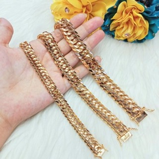  Lắc tay khoen lật đôi đồng đỏ màu vàng miền tây 750 khóa hộp 