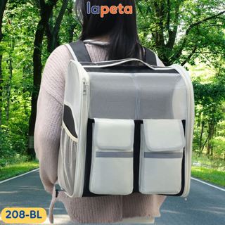 Balo mèo chó thú cưng cỡ to size lớn thoáng khí xách tay đeo vai để ô tô Lapeta
