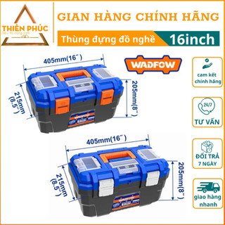 Hộp đựng dụng cụ 16'' khóa nhựa và khóa kim loại wtb1316-wtb3316, thùng đồ nghề nhựa pp siêu bền