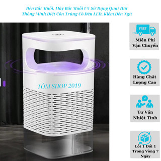 Đèn bắt muỗi, máy bắt muỗi uv sử dụng quạt hút thông minh diệt côn trùng có đèn led, kiêm đèn ngủ
