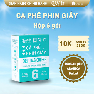 Cà phê phin giấy là việt 100% arabica - hộp 6 gói