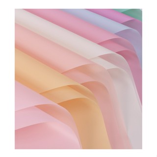 Tập 20 Tờ Giấy Gói Hoa Bóng Mờ Đủ Màu Sắc Không Thấm Nước