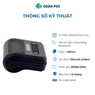 Máy in hóa đơn bluetooth Xprinter P3301 khổ giấy 80mm