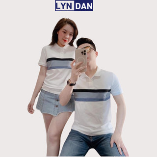 Áo polo nam phối ngực 3 màu LYNDAN chất liệu thấm hút mồ hôi, áo thun nam nữ cổ trụ ngắn tay phối màu trẻ trung.