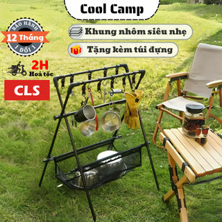 Giá Treo Đồ Gấp Gọn Camping Dã Ngoại Chính Hãng CLS, Giá Treo Đồ Khung Hợp Kim Chắc Chắn Cắm Trại