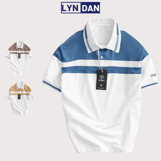 áo polo LYNDAN cao cấp, áo thun nam gai cá xấu kẻ PHỐI NGANG cực đẹp siêu hot
