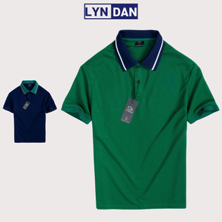 Áo polo LYNDAN cao cấp, áo thun nam cotton tổ ong phối viền cổ cực đẹp