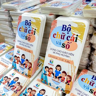 Bộ 42 Thẻ Học Loại Lớn Nhận Biết Chữ Cái Và Số Đếm Đúng Chuẩn Bộ Giáo Dục Cho Bé