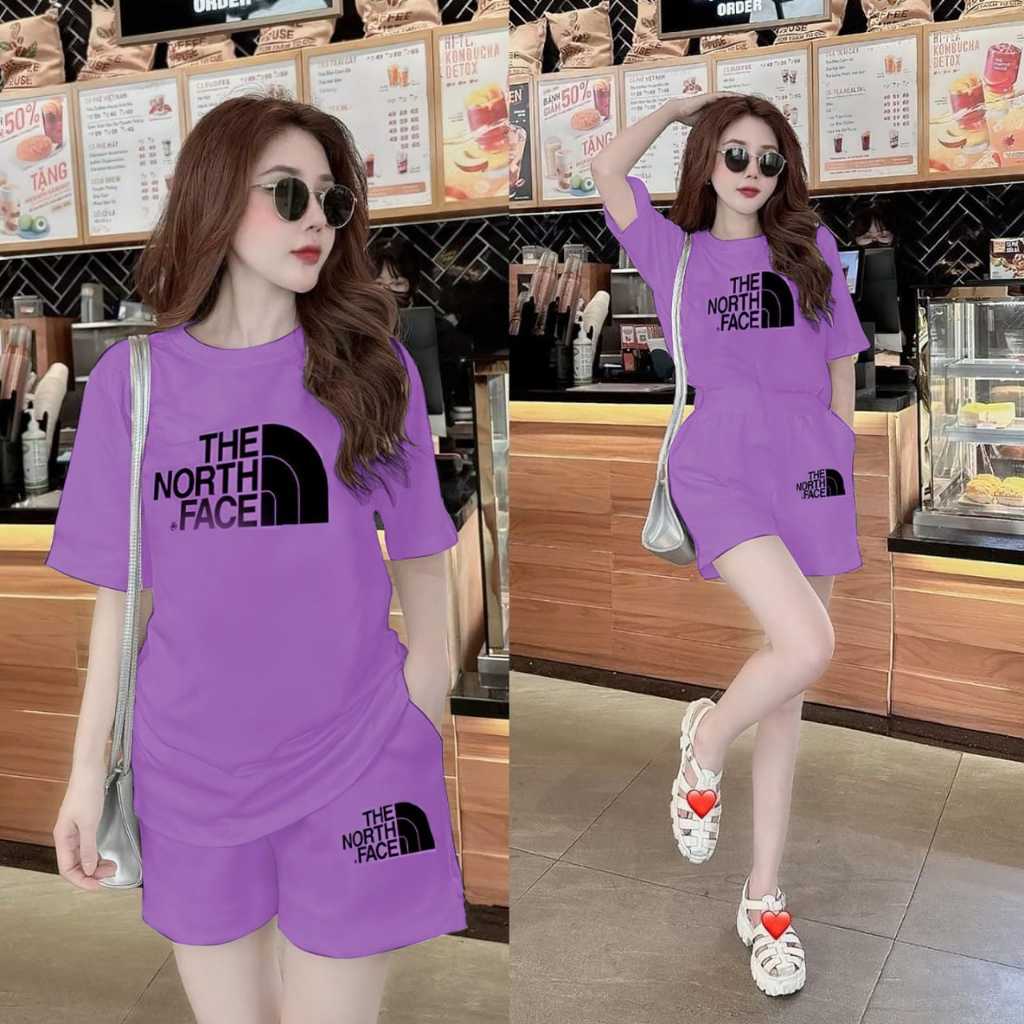Bộ đùi nữ áo cộc mặc nhà rẻ đẹp mùa hè set bộ quần áo nữ 3 SIZE 45-75KG bigsize chất thun cotton in The | BigBuy360 - bigbuy360.vn