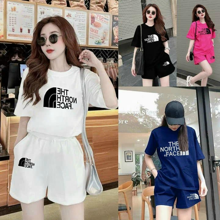 Bộ đùi nữ áo cộc mặc nhà rẻ đẹp mùa hè set bộ quần áo nữ 3 SIZE 45-75KG bigsize chất thun cotton in The | BigBuy360 - bigbuy360.vn