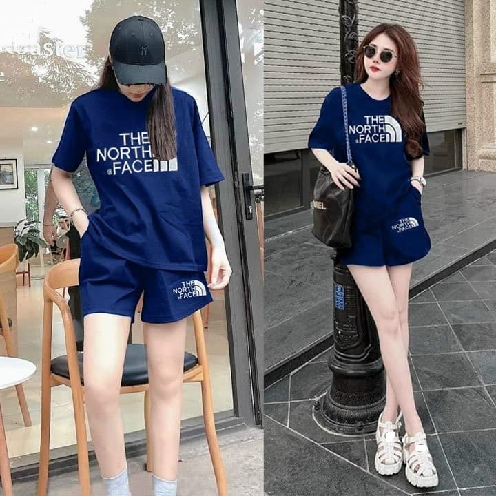 Bộ đùi nữ áo cộc mặc nhà rẻ đẹp mùa hè set bộ quần áo nữ 3 SIZE 45-75KG bigsize chất thun cotton in The | BigBuy360 - bigbuy360.vn