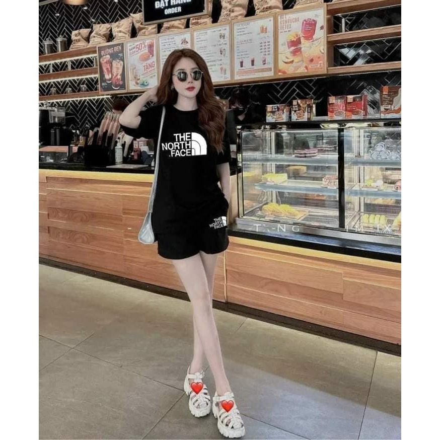 Bộ đùi nữ áo cộc mặc nhà rẻ đẹp mùa hè set bộ quần áo nữ 3 SIZE 45-75KG bigsize chất thun cotton in The | BigBuy360 - bigbuy360.vn