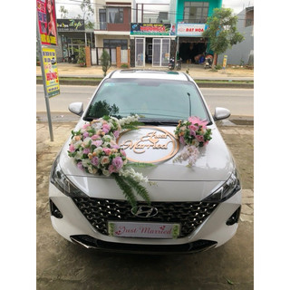 HOA XE CƯỚI TRẮNG HỒNG