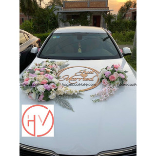 HOA XE CƯỚI TRẮNG HỒNG