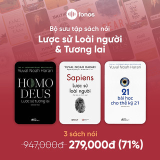 Sách nói - lược sử loài người và tương lai - bộ 3 sách nói