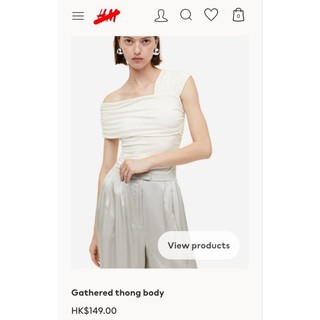 (Sale) Áo bodysuite lệch vai HMz* dư xịn
