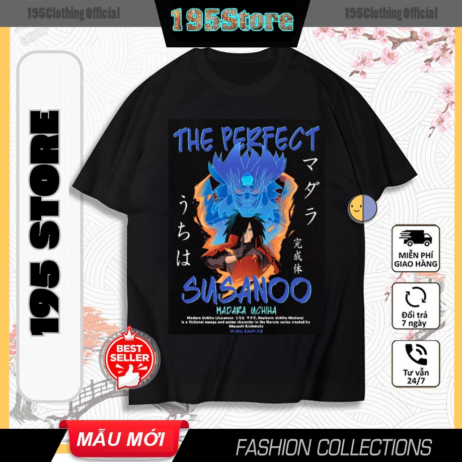Áo thun NARUTO, áo Anime in hình Naruto Shippuden cực đẹp. Áo cotton chất liệu co dãn thoáng mát
