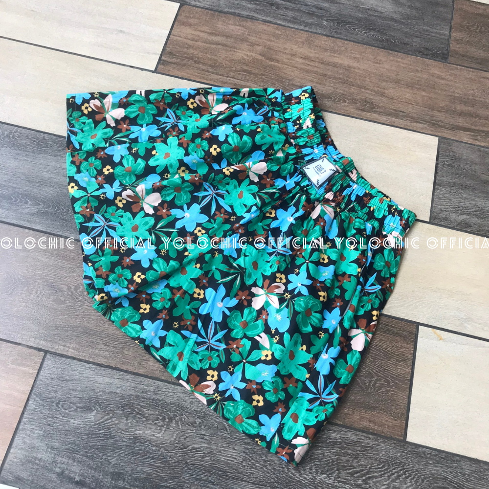 Quần đùi nữ chất đũi nhăn mềm mát đứng form YOLOCHIC Quần short nữ cạp chun chất liệu cao cấp thấm hút mồ hôi | BigBuy360 - bigbuy360.vn