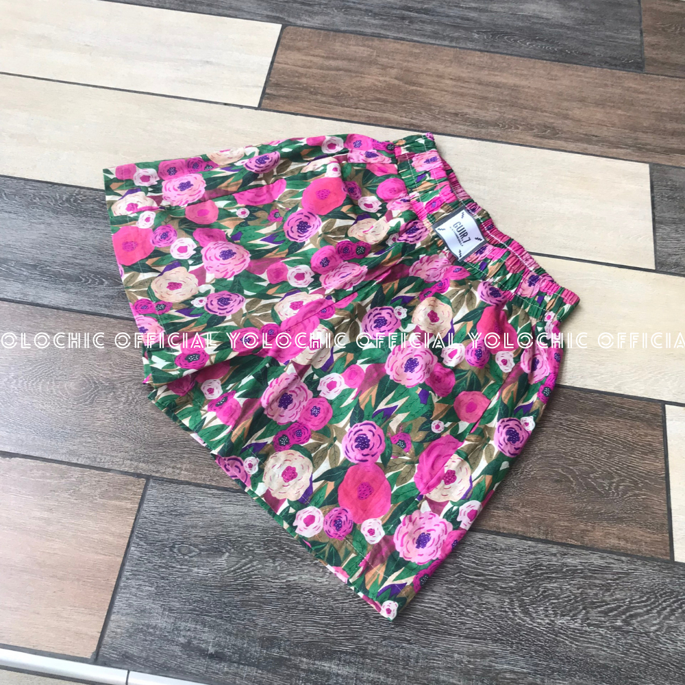 Quần đùi nữ chất đũi nhăn mềm mát đứng form YOLOCHIC Quần short nữ cạp chun chất liệu cao cấp thấm hút mồ hôi | BigBuy360 - bigbuy360.vn