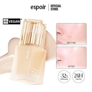  Kem Nền Căng Bóng Espoir Pro Tailor Be Glow Foundation New Class 2023 SPF27 PA++ 30gr