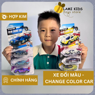 Xe đổi màu change color đồ chơi shifters car mini lami kids tỷ lệ 1:64 alloy cho bé
