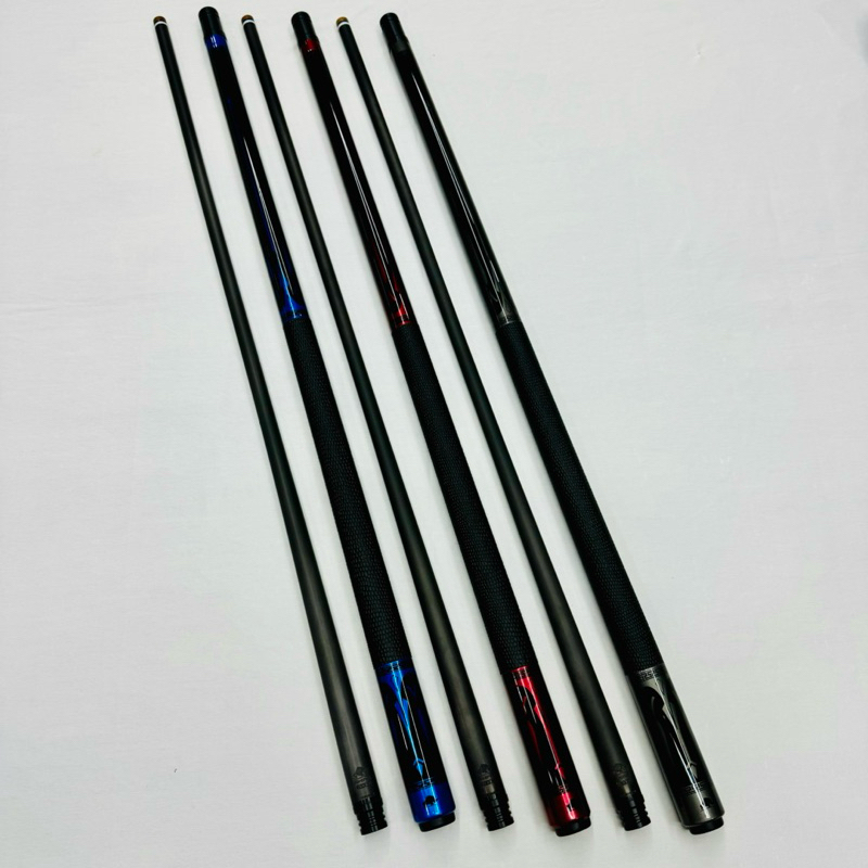 Cơ bida pool rhino Eclipse full carbon 12.4 & 12.8mm