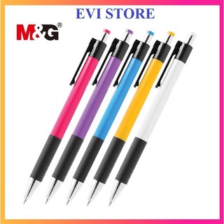 Bút bi yokis m&g abp88473 / 88432 ngòi 0.7mm mực đen êm trơn thân nhiều màu bắt mắt