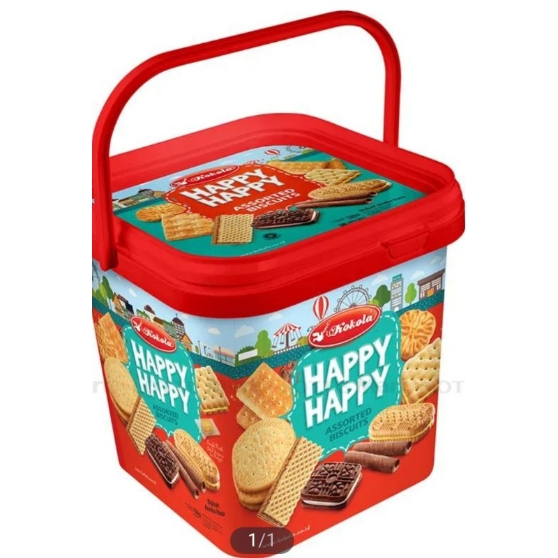 Bánh quy thập cẩm Happy kokola hộp 700g
