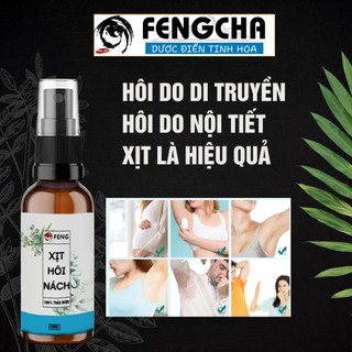 Xịt nách thảo dược Fengcha cho người hôi nách do gen, do nội tiết thay đổi chai xịt 50ml