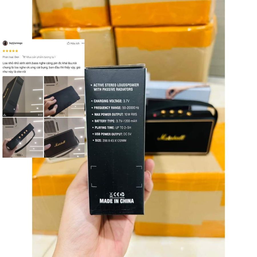 Loa bluetooth Ac.ton II M18 ( TẶNG KÈM LOGO ) thiết kế đẹp, công suất lớn, bass căng, pin trâu | BigBuy360 - bigbuy360.vn