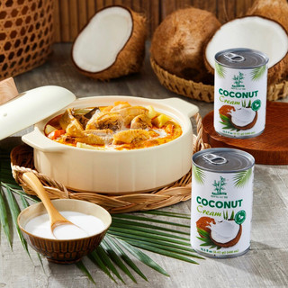 Combo 10 lon nước cốt dừa Ba Cây Tre, độ béo 20-22%. [Date mới]