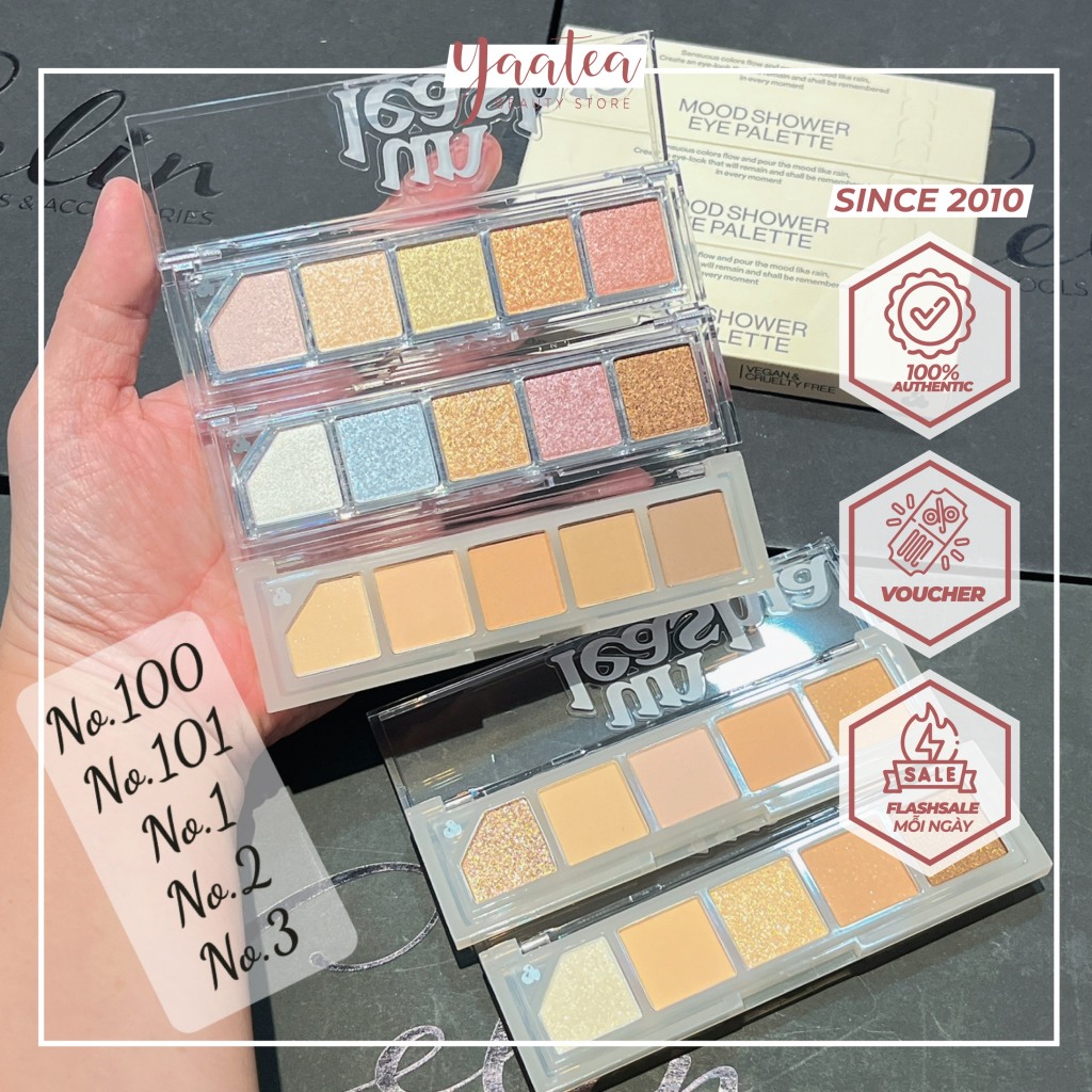 Bảng Mắt Unleashia Mood Shower 5 Ô