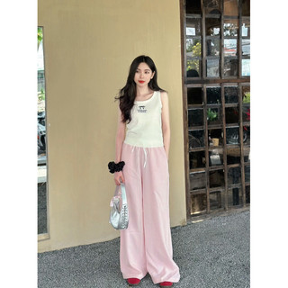Áo len mỏng ba lỗ thêu nơ
