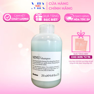 Dầu gội Davines Minu bảo vệ và tạo bóng dành cho tóc nhuộm Shampoo 250ml, duy trì và bền màu tóc nhuộm | HAIRSHOP MINRY