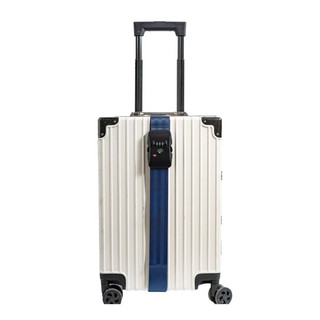 Dây đai vali khóa số & cân điện tử loại dày 1.5 mm xanh navy