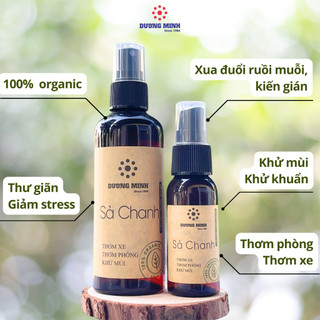 Xịt phòng Sả Chanh Dương Minh thành phần tinh dầu tự nhiên đuổi muỗi và côn trùng thơm xe thơm phòng thư giãn khử mùi