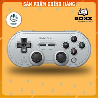 Tay cầm chơi game bluetooth 8Bitdo SN30 Pro Gray cho Nintendo Switch, Windows, Điện thoại