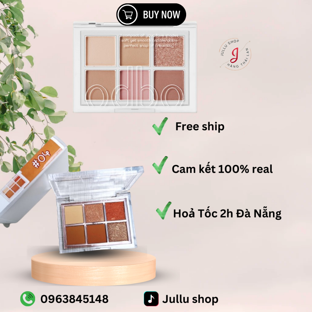 Bảng Phấn Mắt Odbo Tone Nâu Tây OD276 odbo Signature Eyeshadow Palette 4.8g Bảng Màu Mắt Tông Nâu Tr