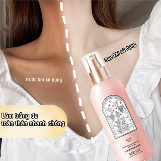 xịt trắng body sữa dưỡng thể trắng da làm trắng da dưỡng ẩm giảm dày sừng nang lông Tẩy tế bào chết giữ hương thơm lâu