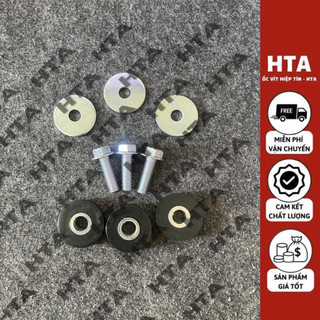 Bộ ốc + cao su cổ xe honda - bộ ốc sọ khỉ xe honda - wave, dream, future - ốc vít hiệp tín - hta