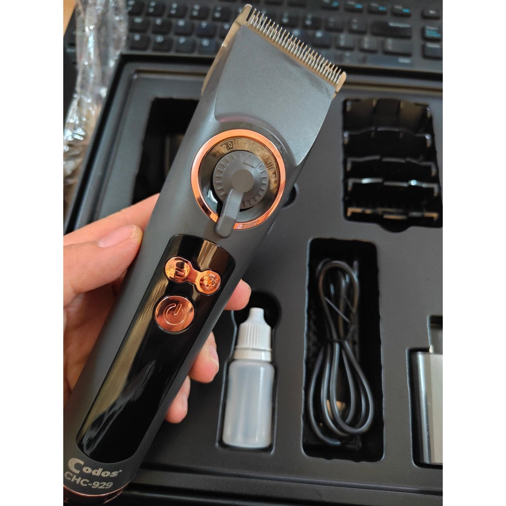 Tông Đơ Cắt Tóc Nam Codos, Tông đơ Codos 929 CHC, Tông Đơ Codos Hàn Quốc Cao Cấp, Có đế sạc