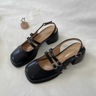 Sandal đế cao, bít mũi Pong Shoes- Full Box- Mã 1670