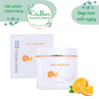 Kem dưỡng trắng và nâng tông body Narci Natural 200g Smooth White Body Cây Rơm Cosmetics
