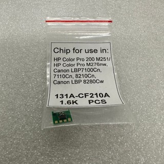 Chip mực máy in HP M251/ M276nw, Canon LBP7100Cn, 7110Cn, 8210Cn | CF210A/ CF211A/  CF212A/  CF213
