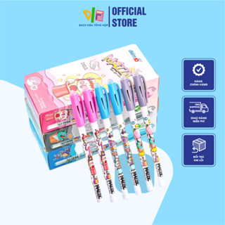 Combo 20 Bút Gel xóa được Thiên Long Điểm 10 - Bút mực nước ngòi 0.5mm, viết trơn mượt có gôm trên nắp TP-GELE01