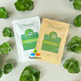 Combo 100 gói dầu gội - sữa tắm dùng 1 lần cho khách sạn, nhà nghỉ,......