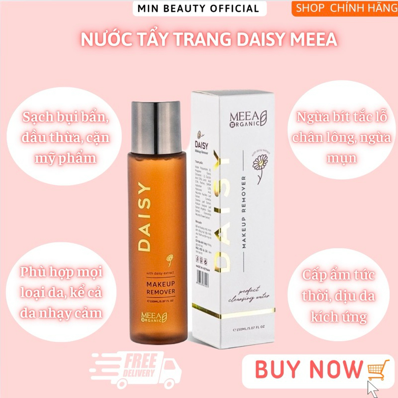 [CHÍNH HÃNG] Nước Tẩy Trang Daisy MeeA Organic